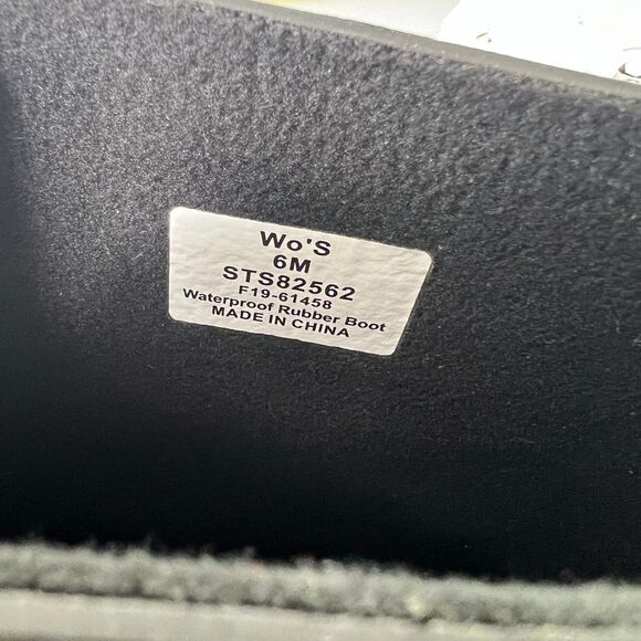 Sperry Walker Atlantic Rain Boots Womens Black Waterproof STS82562 - Picture 6 of 7